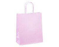Bolsas tienda kraft asas retorcidas 22 x 18 x 8 cm - 50 bolsas