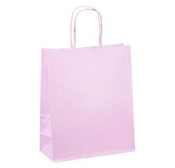 Bolsas tienda kraft asas retorcidas 22 x 18 x 8 cm - 50 bolsas