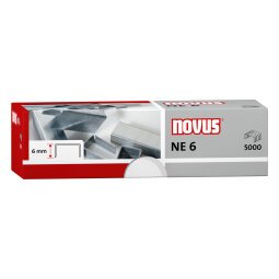 Grapas galvanizadas Novus NE6 caja de 5000