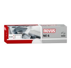 Grapas galvanizadas Novus NE6 caja de 5000