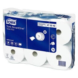 Box of 6 toilet paper rolls Tork T8 Smartone