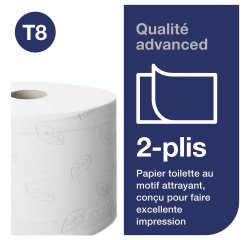 Box of 6 toilet paper rolls Tork T8 Smartone