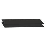 Lot de 2 tablettes L 120 cm pour armoires à portes coulissantes