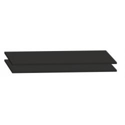Lot de 2 tablettes L 120 cm pour armoires à portes coulissantes