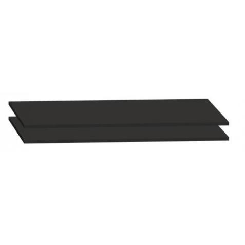 Lot de 2 tablettes L 120 cm pour armoires à portes coulissantes