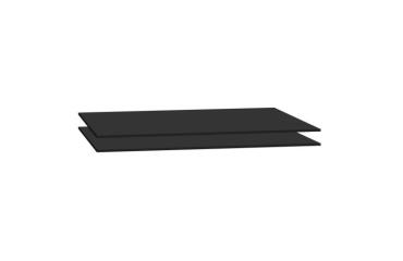 Juego de 2 baldas negras 160 cm