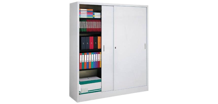 Armoire métal portes coulissantes H 200 x P 45 cm Grand Volume