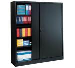 Armoire métal portes coulissantes H 200 x P 45 cm Grand Volume