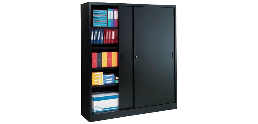 Metallschrank Großes Volumen - Jumbo Schiebetüren große Tiefe H 200 x T 45 cm