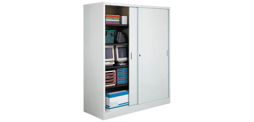 Metal Cabinet Large Volume - Jumbo sliding doors great depth H 200 x W 180 x D 60 cm