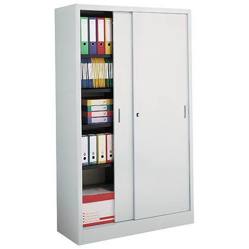 Armoire métal portes coulissantes H 200 x P 45 cm Grand Volume
