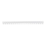 Baguette reliure anneaux plastique PAVO 19 mm blanche - Boîte de 100