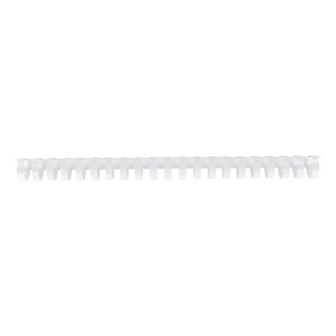 Canutillos de plástico 20 mm Ø color blanco Caja de 100