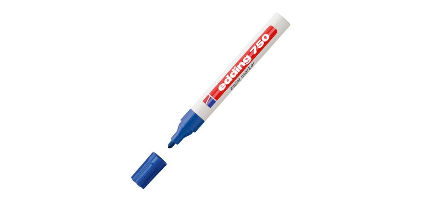 Rotulador permanente Edding 750 de 2 a 4 mm - Paquete de 5 colores surtidos