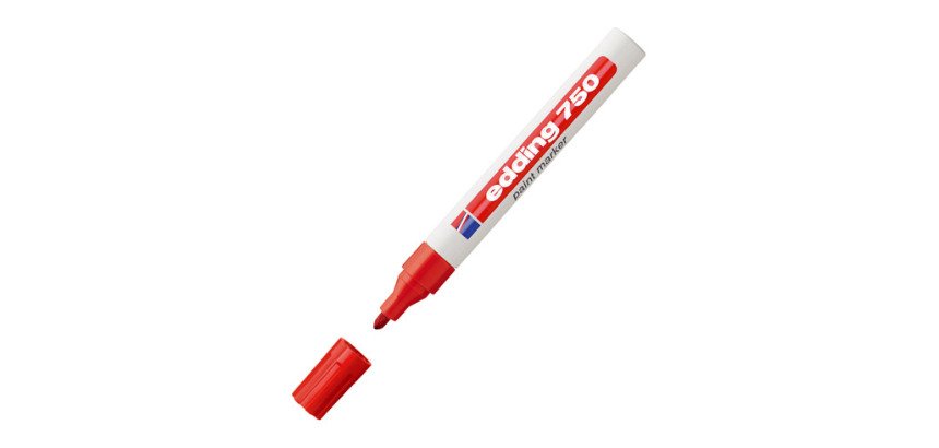 Marqueur permanent Edding 750 peinture pointe ogive de 2 à 4 mm