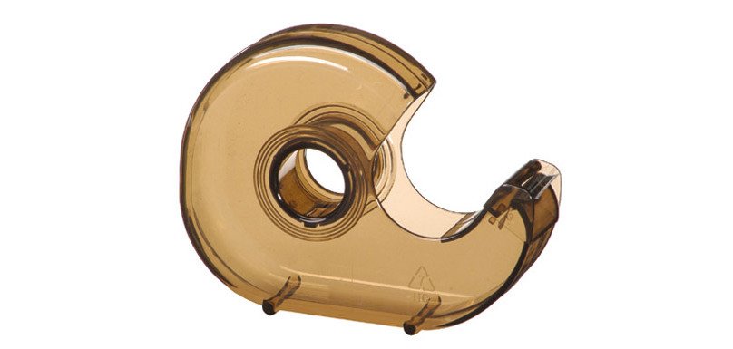 Dévidoir adhésif escargot couleurs assorties pour rouleau 33m