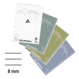 Gerecycleerde Splendid cursusblokken A4 210 x 297 mm - gelijnd - 100 bladen