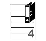 Etiquettes universelles classeurs à levier 192 x 61 mm Avery L4761 - Pochette de 100