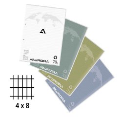 Notepad Splendid recycled paper A4 210 x 297 mm 4 x 8 100 sheets