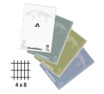 Splendid gerecycleerd cursusblok A4 210 x 297 mm - geruit 4 x 8 - 100 vel