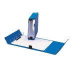 Classeur 4 anneaux carton plastifié Arianex A4 dos 8 cm bleu