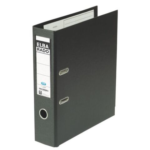 Archivador Elba Rado Plast A4 de cartón forrado PVC interior y exterior Lomo 8 cm color negro