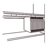 Set of 2 rails for hanging folders length 75 cm for cupboard Quarta