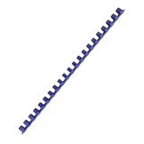 Baguette reliure anneaux plastique 12 mm PAVO  bleue - Boîte de 100