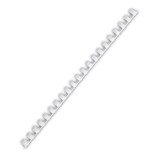 Baguette reliure anneaux plastique 12 mm PAVO blanche - Boîte de 100