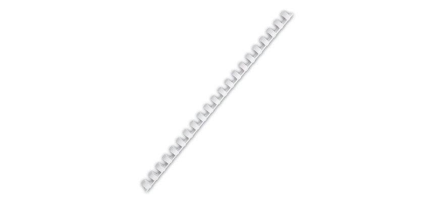 Canutillos de plástico 12 mm Ø blanco Caja de 100