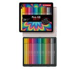 Stylo feutre Stabilo Pen 68, couleurs assorties - Boîte de 20