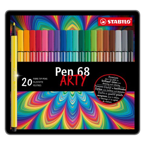 Rotuladores STABILO Pen 68 colores surtidos punta de 1 mm - Caja de 20