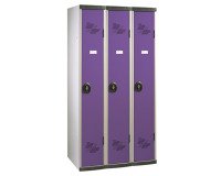 Kleiderschrank 3 Spalten Komfort Monoblock normale Industrie violett