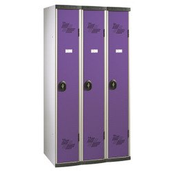 Vestiaire Confort - 3 colonnes monobloc/industrie propre - lilas