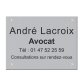 Plaque signalétique personnalisable Acrylique aspect mat - 8 dimensions