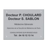 Plaque signalétique personnalisable Acrylique aspect mat - 8 dimensions