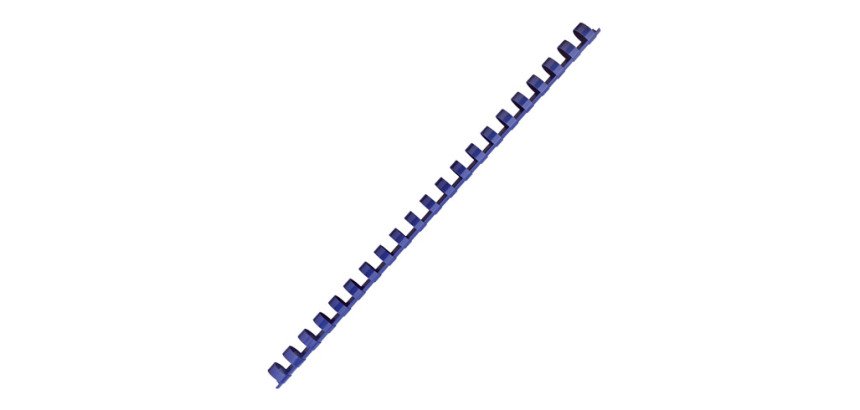 Canutillos de plástico 10 mm Ø azul Caja de 100
