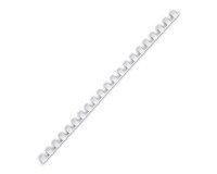 Baguette reliure 21 anneaux 10 mm blanche - Boîte de 100