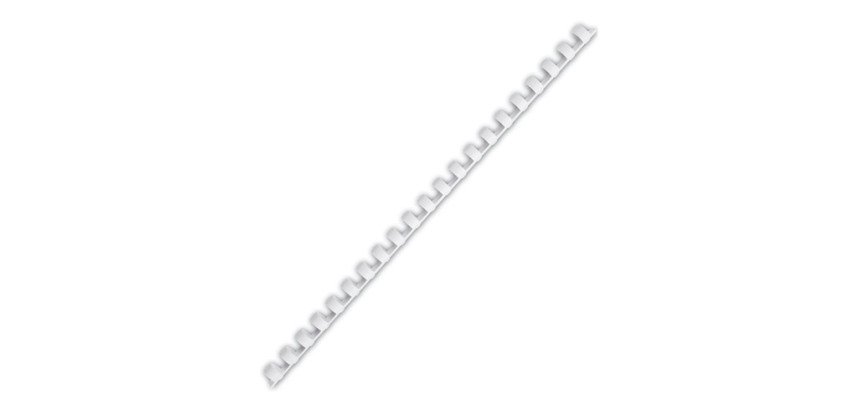 Plastic bindruggen met ringen 10 mm Fellowes - doos van 100
