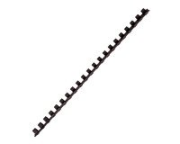 Canutillos de plástico 10 mm Ø negro Caja de 100