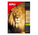 Papel Fotográfico Apli Bright Brillante A4 240g Paquete de 60 hojas