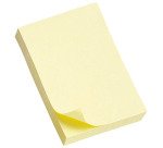 Notes repositionnables jaune classique Post-it 76 x 51 mm - bloc de 100 feuilles