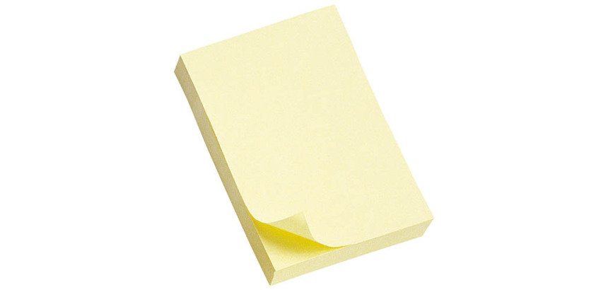 Notes repositionnables jaune classique Post-it 76 x 51 mm - bloc de 100 feuilles