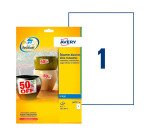 Etiquettes ultra résistantes 210 x 297 mm Avery J4775-10 - blanches- Pochette de 10