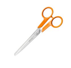 Schaar voor links- en rechtshandigen gemengde punt Fiskars 17 cm oranje