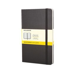 Libreta Moleskine tapa rígida 13 x 21 cm marfil cuadrícula 240 páginas