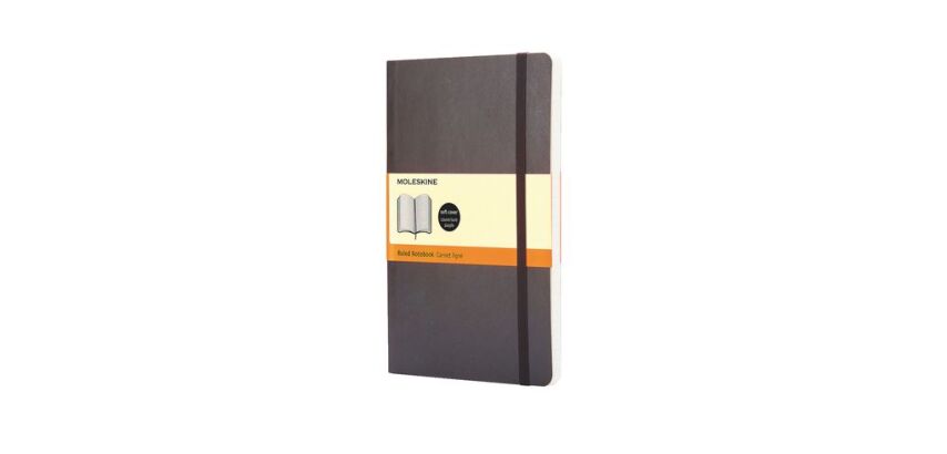 Carnet Moleskine souple 13 x 21 cm ivoire ligné 192 pages