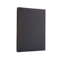 Carnet Moleskine souple noir 19 x 25 cm ivoire ligné 192 pages