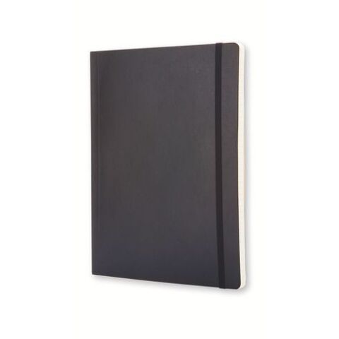 Cuaderno Moleskine flexible 19 x 25 cm marfil rayado 192 páginas negro
