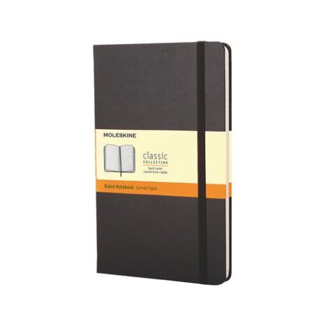 Notizbuch Moleskine stark 13 x 21 cm Elfenbein leer 240 Seiten